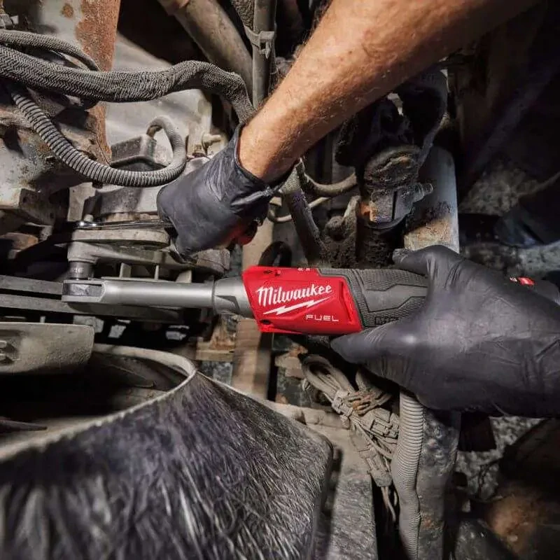 Aku 1/4" HEX průchozí ráčnový utahovák Milwaukee M12 FPTR-0, 81 Nm, prodloužená HEX ráčna INSIDER, bez aku, 4933499413