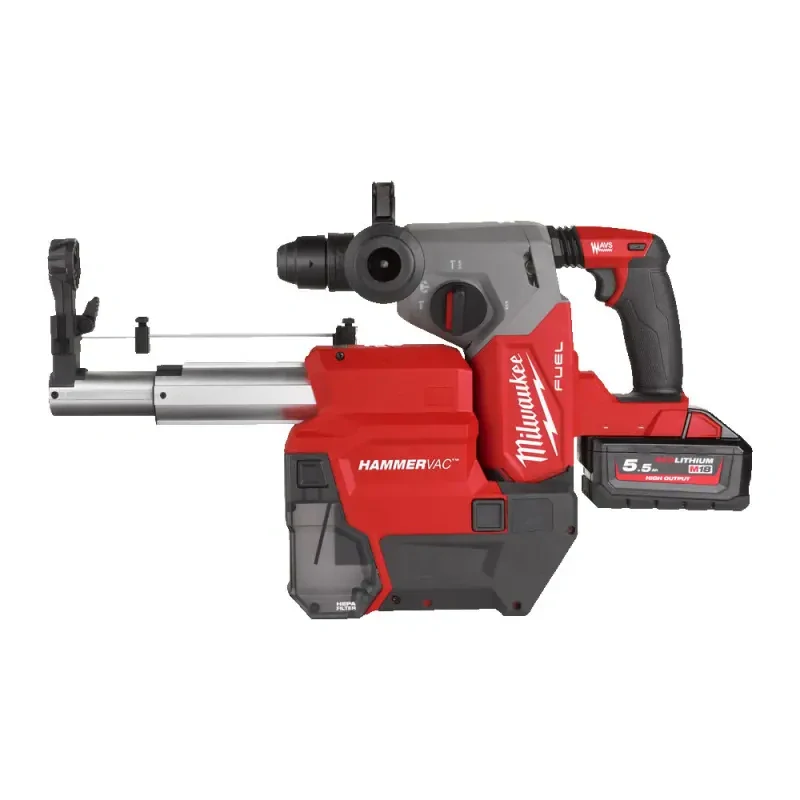 Aku odsavač prachu Milwaukee M18 FDDEXL-0, ke kladivu SDS-PLUS, tryska 16 mm a 26 mm, bez Aku, 4933478508 (MI4933478508)