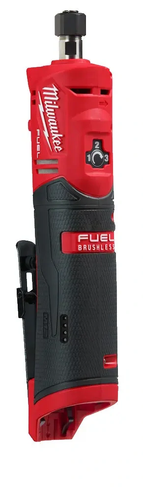Aku přímá bruska Milwaukee M12 FDGS-0, pro stopkové nástroje 6 a 8 mm, bez Aku, 4933471435 (MI4933471435)