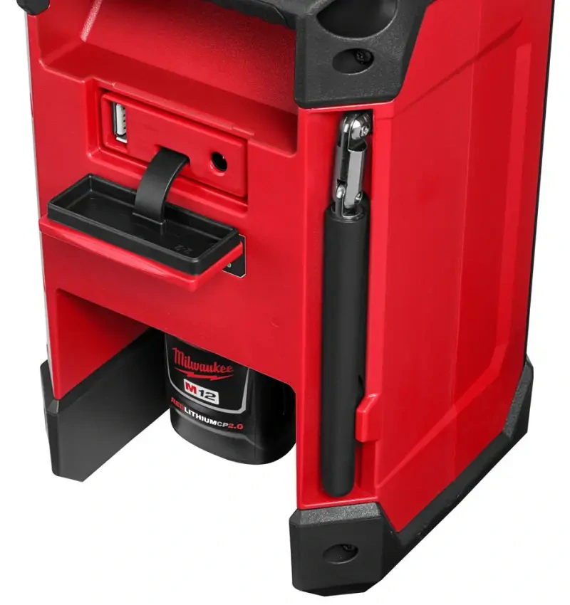 Přenosné Aku rádio/nabíječka Milwaukee M12 RCDAB+-0, DAB+/FM/AM tuner, Bluetooth, nabíječka M12 a USB, bez Aku, 4933472114