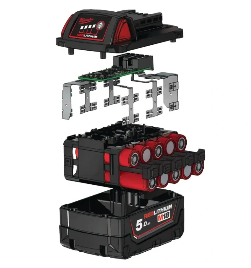 Akumulátor Milwaukee M18 B5 (18 V / 5,0 Ah), REDLITHIUM, 4932430483