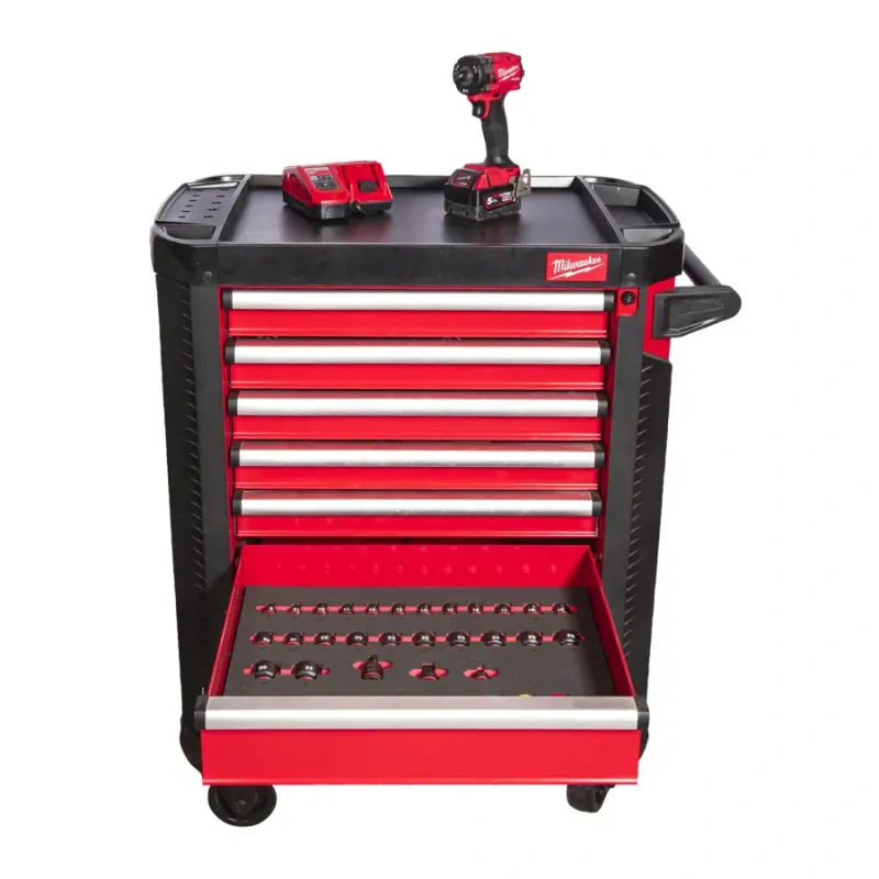 Dílenský vozík Milwaukee TOOLGUARD SRC PR EU ocelový na kolečkách 30", 78 cm (7 zásuvek) 4932493817 (MI4932493817)