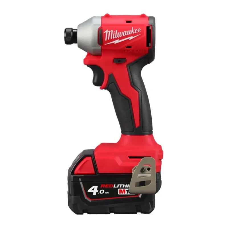 Aku 1/4" HEX rázový šroubovák/utahovák Milwaukee M18 BLIDRC-402C, 190 Nm, 2x aku M18 B4 + M12-18 C, 4933492840