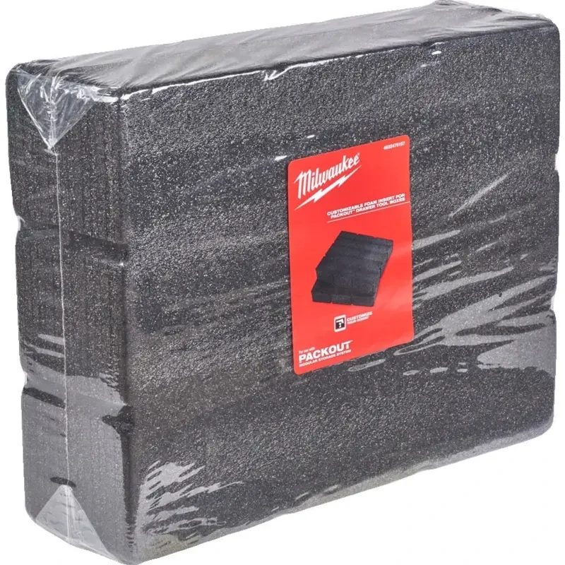 Pěnová vložka pro boxy se zásuvkami Milwaukee Packout™ (2 ks), 4932479157, do 3-zásuvkového boxu č. 4932472130 a 2-zásuvkového boxu č. 4932472129 (MI4932479157)