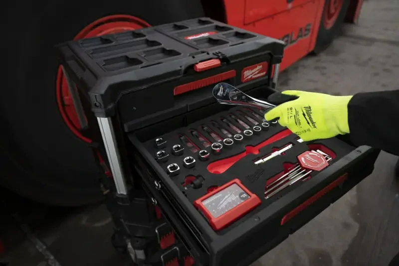 Pěnová vložka Milwaukee PACKOUT™ s ráčnou 1/2" a hlavicemi (70 ks) (MI4932480716)