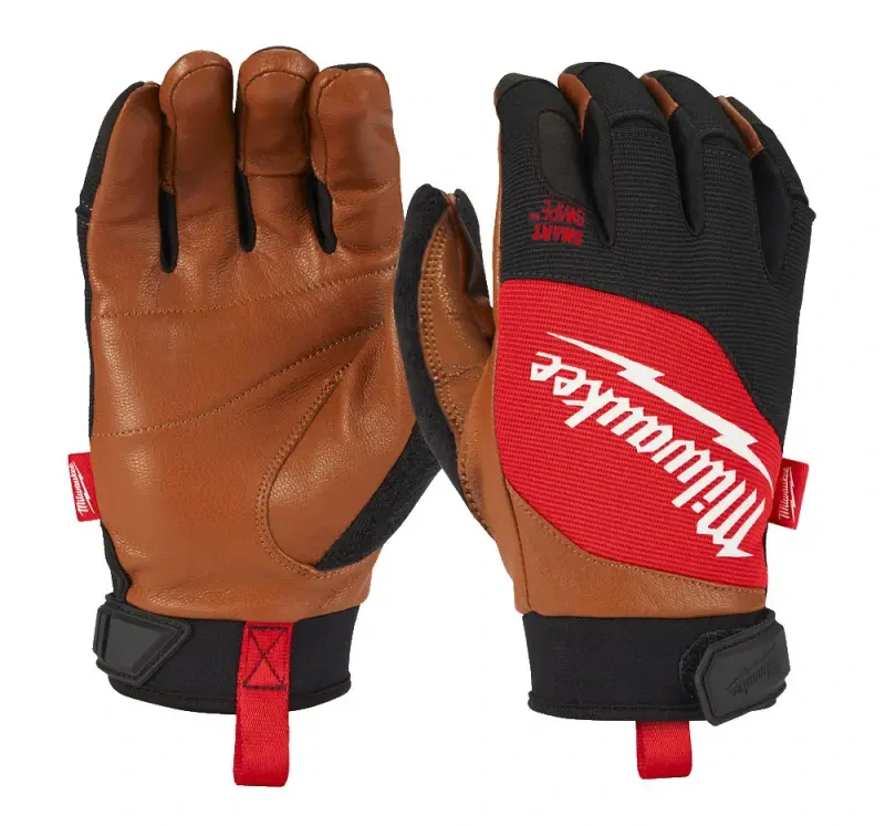 Pracovní rukavice Milwaukee HYBRID LEATHER, hybridní kožené, velikost 11 (XXL), 1 pár, 4932471915