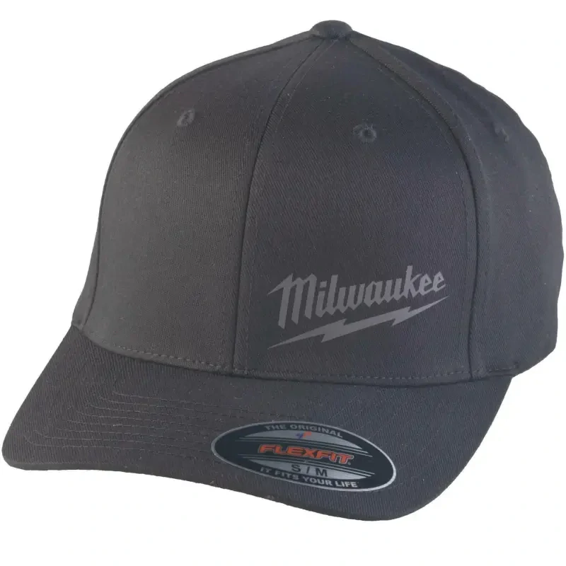 Kšiltovka Milwaukee Flexfit BCS BL SM, velikost S/M, barva černá, 4932493095