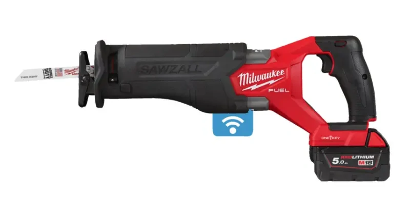 Aku šavlová pila Milwaukee M18 ONEFSZ-502X, ONE-KEY SAWZALL, 2x aku M18 B5 + M12-18 FC + kufr, 4933478294