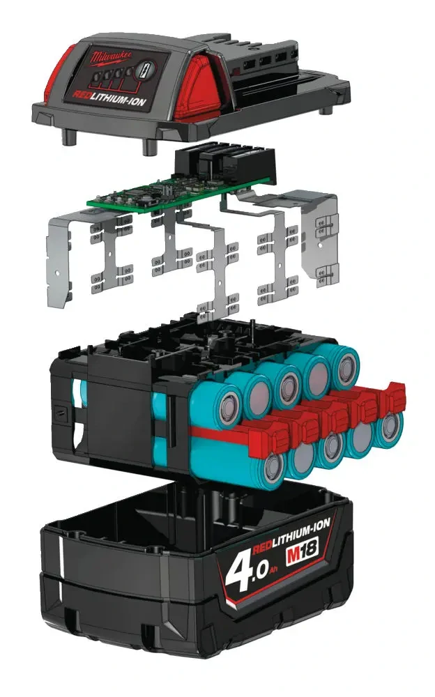 Akumulátor Milwaukee M18 B4 (18 V / 4,0 Ah), REDLITHIUM, 4932430063