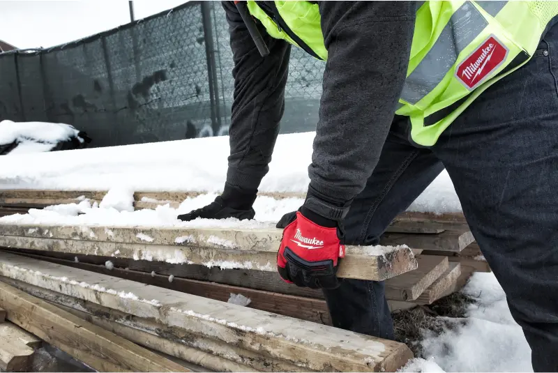 Pracovní zimní demoliční rukavice Milwaukee DEMOLITION, velikost 10 (XL), 1 pár, 4932479568