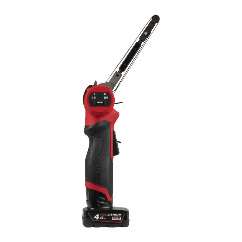 Aku pásová bruska Milwaukee M12 FBFL13-402B, 13 x 457 mm, 2x aku M12 B4 + C12 C + taška, 4933480960