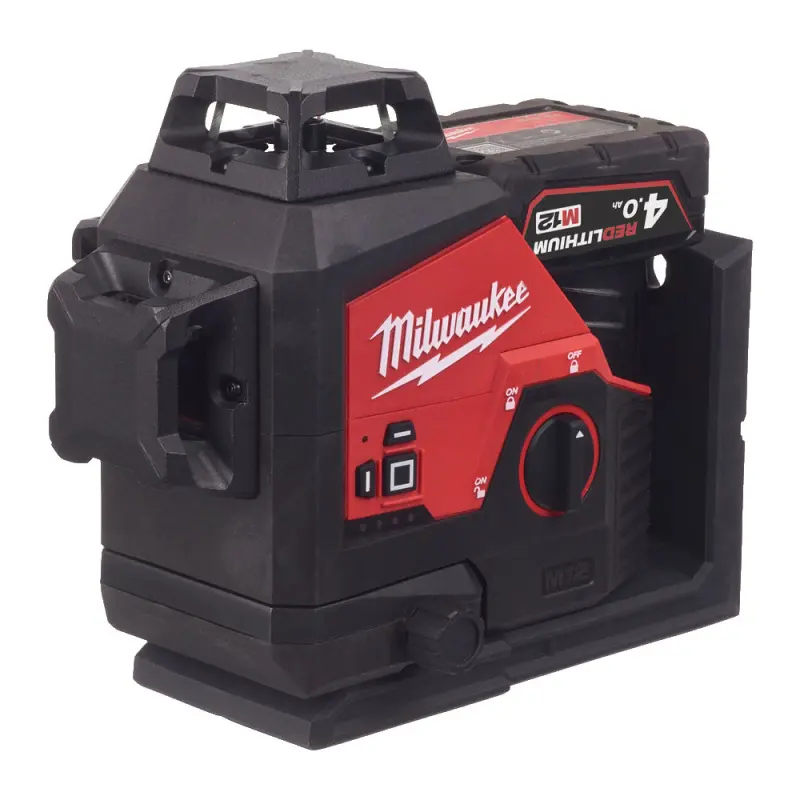 Kompaktní laser 360° Milwaukee M12 3PLKIT-401C se zeleným paprskem (4,0 Ah) (MI4933478960)