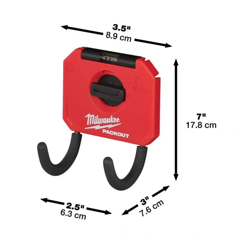 Závěsný háček - univerzální malý zahnutý Milwaukee Packout™ (MI4932480705)