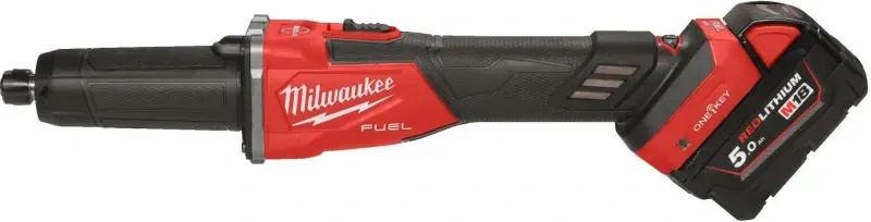 Aku přímá bruska Milwaukee M18 FDGROVB-0X s posuvným spínačem, kleština 6 a 8 mm, ONE-KEY, bez aku, s kufrem, 4933480955