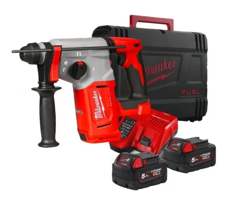 Aku kombinované kladivo SDS-plus Milwaukee M18 BLH-502X (5,0 Ah) (MI4933478894)