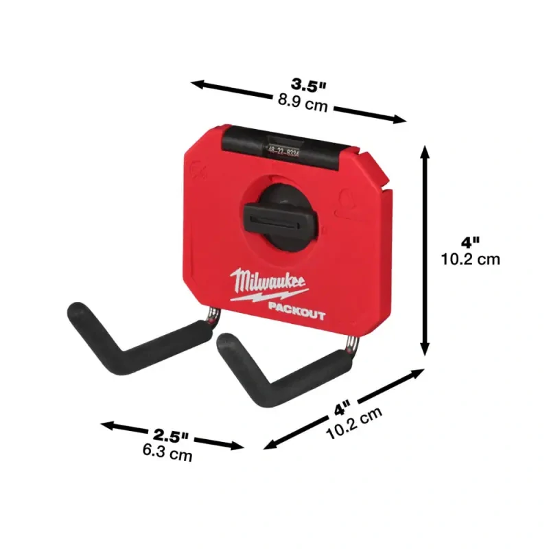 Závěsný háček - univerzální malý rovný Milwaukee Packout™ (1 ks) (MI4932480704)