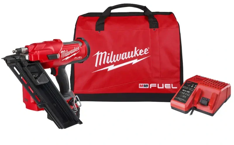 Aku hřebíkovačka Milwaukee M18 FFN-502C na kotevní hřebíky (hřebíky 50-90 mm / 30°-34°), 2x Aku M18 B5 + nabíječka M12-18 FC, 4933471404 (MI4933471404)
