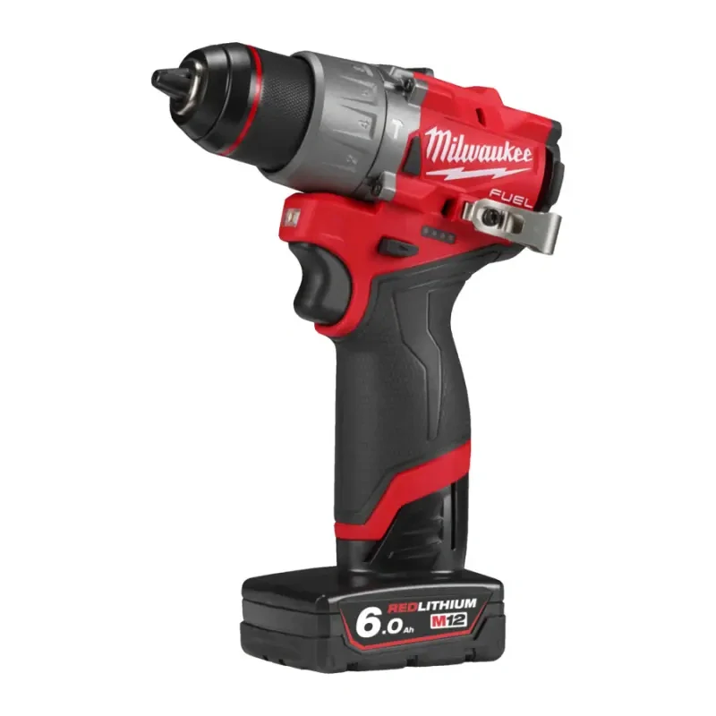 Aku subkompaktní příklepová vrtačka Milwaukee M12 FPD2-602X, 2x aku M12 B6 + C12 C + kufr, 4933479870