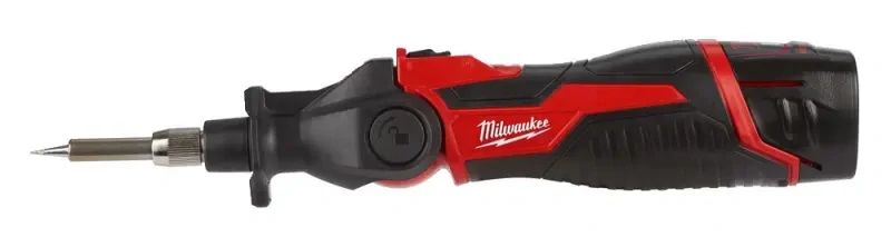 Aku páječka Milwaukee M12 SI-201C, kompaktní Aku pájení, Aku M12 B2 (2,0 Ah) + M12 C12 C, 4933459761 (MI4933459761)
