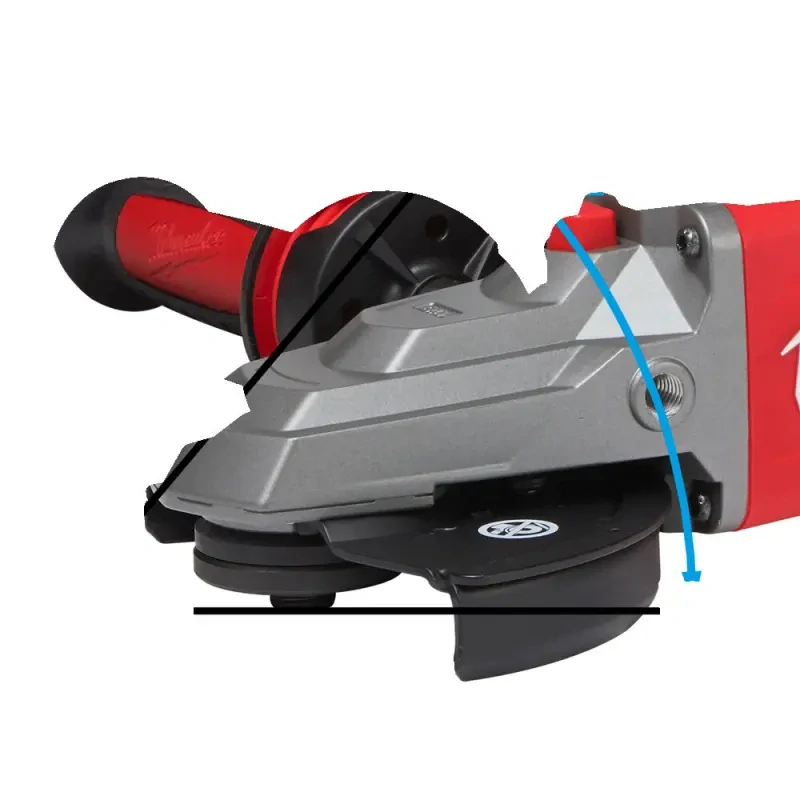 Aku úhlová bruska 125 mm Milwaukee M18 FSAGF125XB-0X snížená hlava převodovky s posuvným spínačem, bez Aku, 4933478438 (MI4933478438)