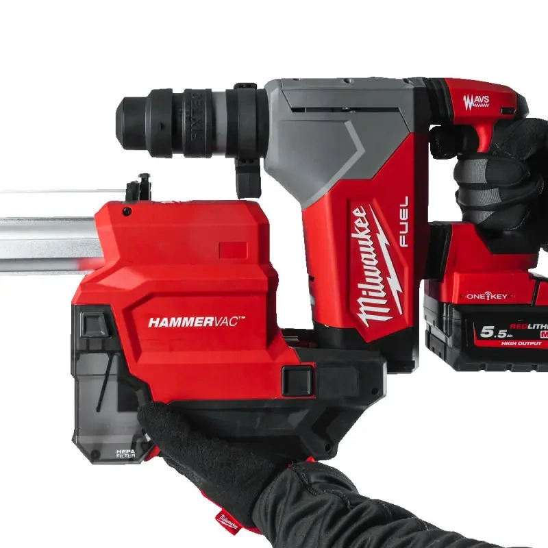Aku odsavač prachu/pilin Milwaukee M18 FPDDEXL-0, ke kladivu SDS-PLUS, tryska 16 mm a 32 mm, bez Aku, 4933478509 (MI4933478509)