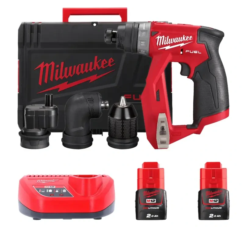 Aku vrtací šroubovák s vyměnitelnými nástavci Milwaukee M12 FDDXKIT-202X 4933464979 (MI4933464979)