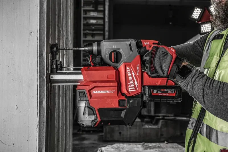 Aku odsavač prachu Milwaukee M18 FDDEXL-0, ke kladivu SDS-PLUS, tryska 16 mm a 26 mm, bez Aku, 4933478508 (MI4933478508)