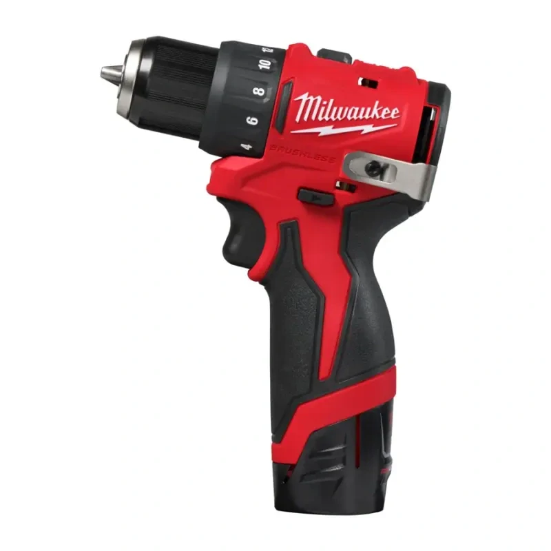 Aku vrtací šroubovák Milwaukee M12 BLDDRC-202C, aku vrtačka, 2x aku M12 B2 + M12 C12 C + Kufr, 4933499686 (MI4933499686)