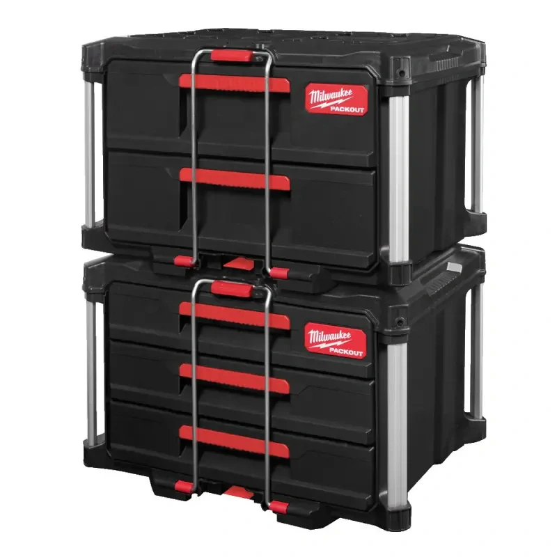 Milwaukee 4932472130 - Kompaktní systémový organizér Packout™ box se 3 zásuvkami (MI4932472130)