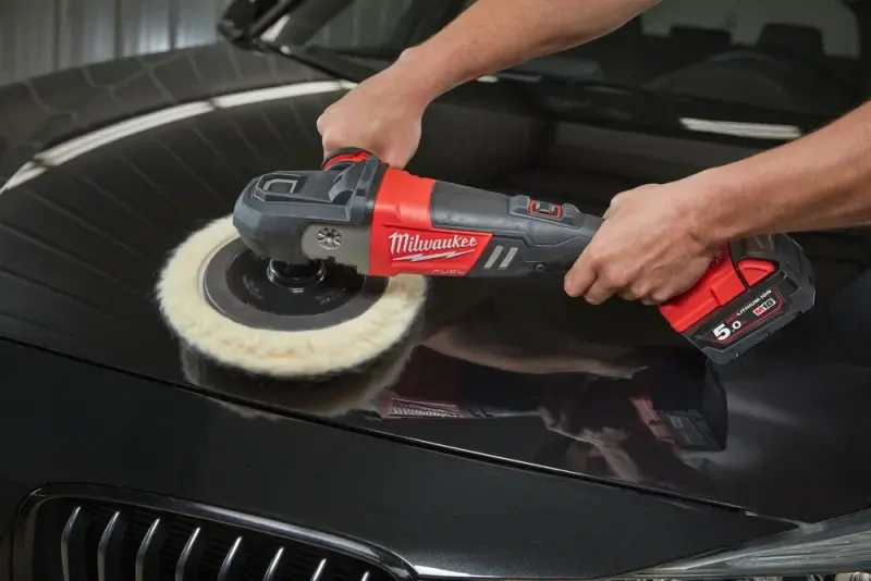 Aku leštička Milwaukee M18 FAP180-502X, leštící bruska 180 mm, 2x aku M18 B5 + nabíječka M12-18 FC, 4933451550 (MI4933451550)