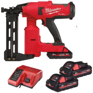 Aku subkompaktní sponkovačka Milwaukee M18 FFUS-302C na dráty a oplocení, 2x Aku M18 HB3 + nabíječka M12-18 FC, 4933479832 (MI4933479832)