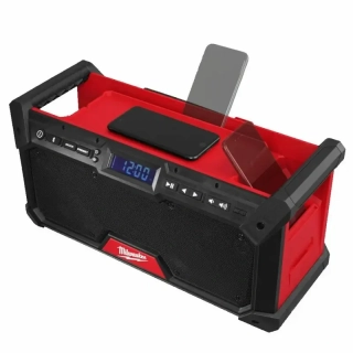 Přenosné Aku rádio Milwaukee M18 RADDAB+G2-0, DAB+/FM/AM tuner, Bluetooth, nabíječka USB-C, bez aku, 4933492344