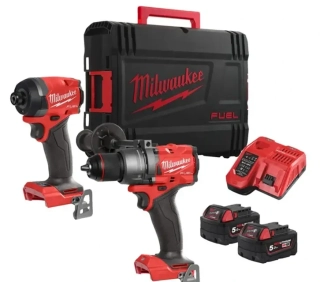 Sada aku nářadí Milwaukee M18 FPP2A3-502X, M18 FPD3 + M18 FID3 + 2x aku M18 B5 + M12-18 FC + 2x kufr, 4933480873