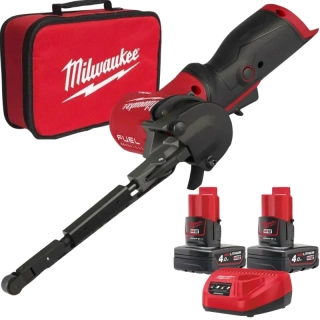 Aku pásová bruska Milwaukee M12 FBFL13-402B, 13 x 457 mm, 2x aku M12 B4 + C12 C + taška, 4933480960