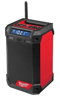 Přenosné Aku rádio/nabíječka Milwaukee M12 RCDAB+-0, DAB+/FM/AM tuner, Bluetooth, nabíječka M12 a USB, bez Aku, 4933472114