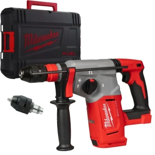 Aku bezuhlíkové kladivo Milwaukee M18 BLHX-0X, SDS - Plus 26 mm, se 4 režimy a sklíčidlem FIXTEC™ (bez aku), 4933478891 (MI4933478891)