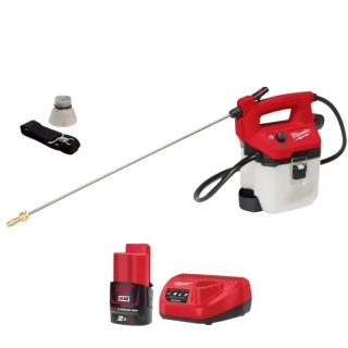 Aku postřikovač Milwaukee M12 BHCS3L-201, rozprašovač, nádrž 3,7 litru, 1x Aku M12 B2 + nabíječka M12 C12 C, 4933480782 (MI4933480782)