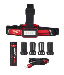 Aku čelová svítilna/lampa Milwaukee L4 HLRP-301, 600 lm, TRUEVIEW LED osvětlení, 1x aku L4 B3, 4933479767 (MI4933479767)