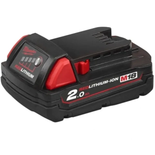 Akumulátor Milwaukee M18 B2 (18 V / 2,0 Ah), REDLITHIUM, 4932430062