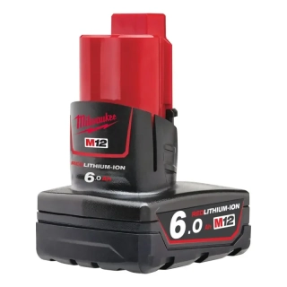 Akumulátor Milwaukee M12 B6 (12 V / 6,0 Ah), REDLITHIUM, 4932451395