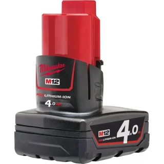 Akumulátor Milwaukee M12 B4 (12 V / 4,0 Ah), REDLITHIUM, 4932430065