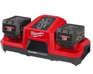 Aku nabíječka Milwaukee M18 DBSC, duální rychlonabíječka SUPERCHARGER, 4932492531