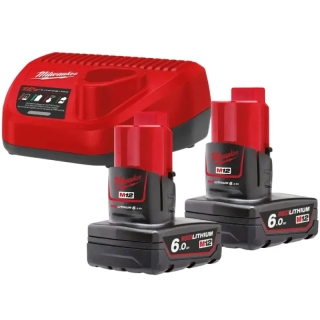 Akumulátory a nabíječka M12™ Milwaukee M12 NRG-602 (6,0 Ah) (MI4933451903)