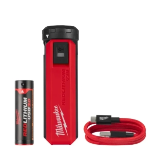 Aku adaptér/dobíjecí zdroj Milwaukee L4 PPS-301, 1x aku L4 B3, přenosné USB dobíjení, 4932493335