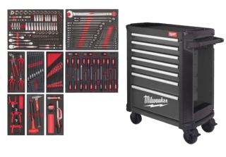 Dílenská skříň Milwaukee TOOLGUARD™ 78 cm, včetně sady nářadí – 206 dílů (MI4932500744)
