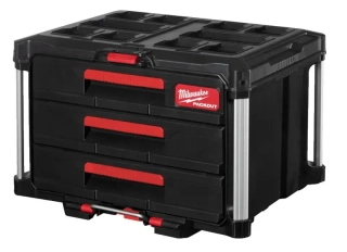 Milwaukee 4932472130 - Kompaktní systémový organizér Packout™ box se 3 zásuvkami (MI4932472130)
