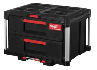 Milwaukee 4932472129 - Kompaktní systémový organizér Packout™ box se 2 zásuvkami (MI4932472129)