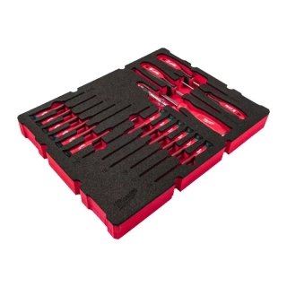 PACKOUT™ pěnová vložka s přesnými šroubováky Milwaukee 4932493644 (Sada 17 dílů) (MI4932493644)