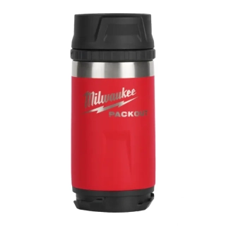 Láhev Milwaukee PACKOUT™ s víčkem červená 355 ml, 4932498977 (MI4932498977)