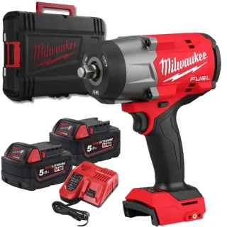 Aku 1/2" rázový utahovák Milwaukee M18 FHIW2F12-502X, 1491 Nm, 2x aku M18 B5 + M12-18 FC + kufr, 4933492783